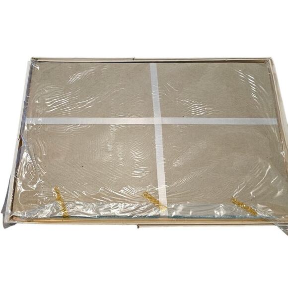 Vintage 8 Piece Luncheon Set Placemats and Napkins Blue Embroidered Kitchen Set - Picture 2 of 10